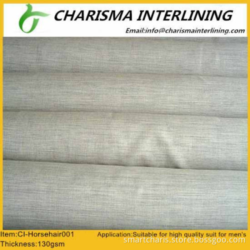 Hair lining/clothes interlinings horsehair001